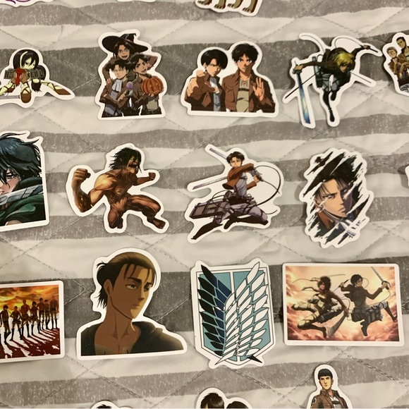 Attack on Titan Random Stickers Lot of 100 - Picture 6 of 15